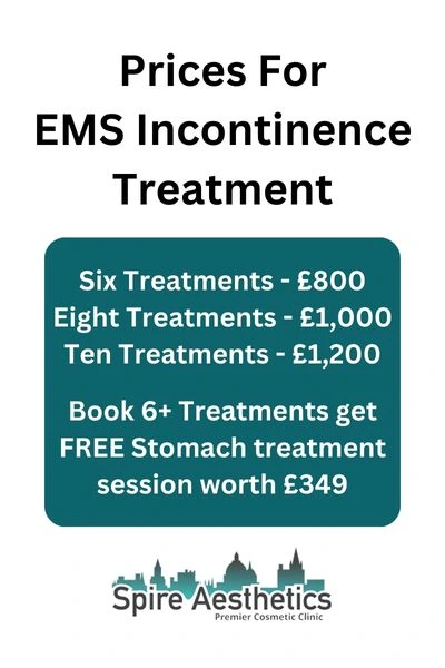 EMS Incontinence Treatment Prices Leicester