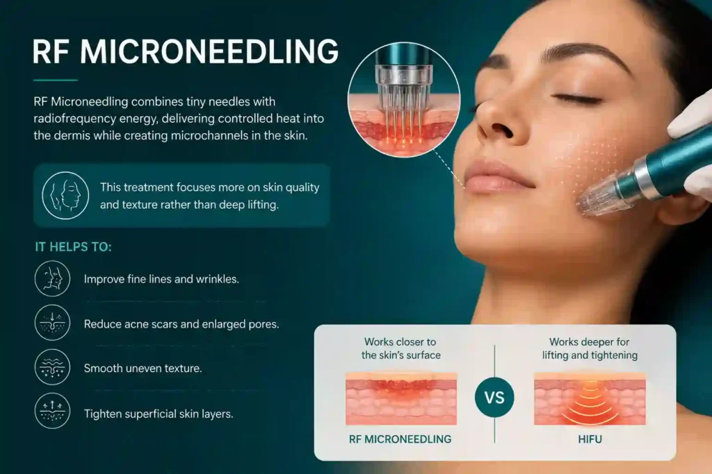What Does RF Microneedling Do That HIFU Alone Cannot Leicester