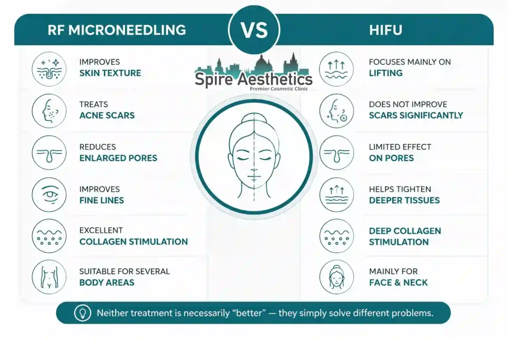 RF Microneedling vs HIFU: Which Treatment Gives Better Results Leicester?